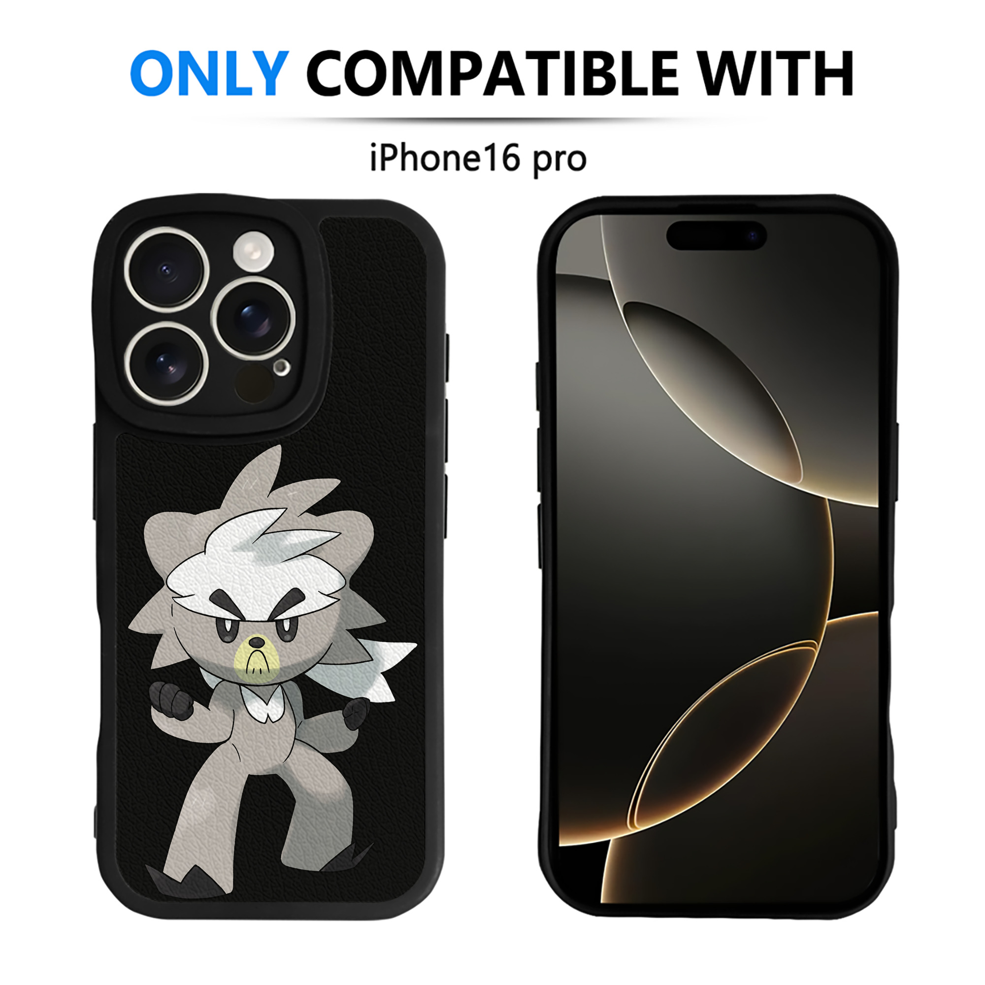 （画像用） ポケットモンスター Pokémon 【iPhone 16シリーズ対応】シリコンスマホケース（レザー調） 材質：シリコン